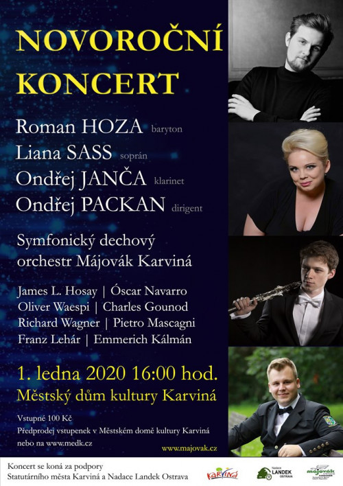 Plakát novoroční koncert 2020