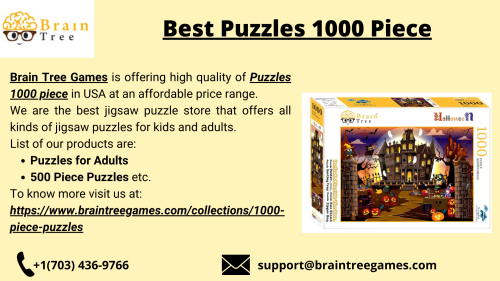 Brain Tree Games offers best quality of Puzzles 1000 Piece in USA at a decent price range.
To know more visit us at: https://www.braintreegames.com/collections/1000-piece-puzzles