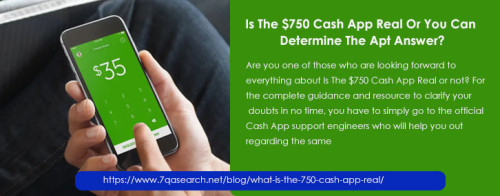 Are you going here and there to understand Is The $750 Cash App Real or not? All you need to do is to have a word with Cash App support engineers who are capable of providing you with the one-stop solutions along with the right guidance so that you can clarify your doubts in no time.