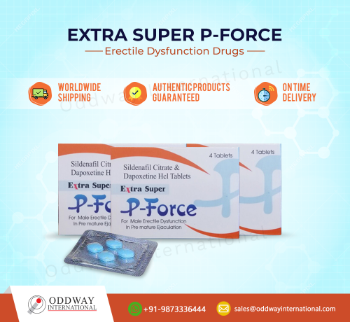 Extra Super P Force tablet je perorální lék, který jako účinné látky obsahuje sildenafil i dapoxetin. Tato tableta se používá k léčbě erektilní dysfunkce u mužů. Má také skvělé účinky při léčbě předčasné ejakulace, protože obsahuje jako účinnou látku dapoxetin.

Navštivte: https://www.oddwayinternational.com/extra-super-p-force-tablets