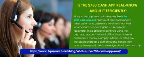 Many cash app users put the query like is the $750 cash app real. They must now comprehend the situation and determine whether or not their observations concerning the cash app are accurate. This is critical to continue using the cash app account without difficulty and to send and receive money promptly. All kinds of offers are not appropriate and authentic and hence they may try to expand their knowledge about the cash app.