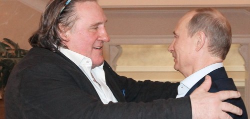 Gerard Depardieu meets with Vladimir Putin