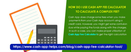 Cash App does charge some fees when you make payments from your Cash App account using a credit card. However, you might get some confusion due while paying the funds along with the charges. In such a case, you can make proper utilization of Cash App Fee Calculator to get the right calculation. https://www.cash-app-helps.com/blog/cash-app-fee-calculator-tool/