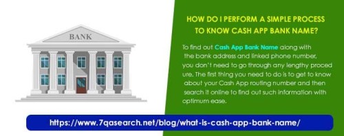 Are you one of those who are seeking the right guidance to fetch the details about Cash App Bank Name? The finest mode of doing the same in a trouble-free manner is to place a call at the official helpline number and you will be able to get to know about the bank name without any hassle. https://www.7qasearch.net/blog/what-is-cash-app-bank-name/