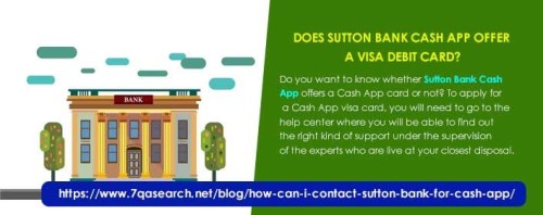 Does Sutton Bank Cash App Offer A Visa Debit Card