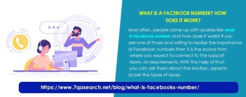What is a Facebook number How does it work