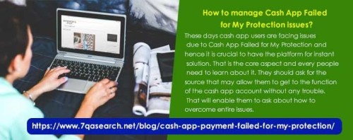 How to manage Cash App Failed for My Protection issues
