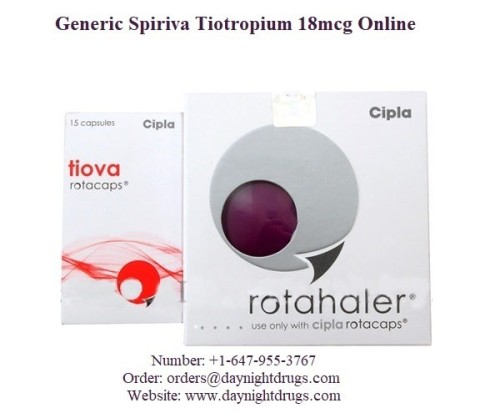 Generic Spiriva Handihaler is a long-acting, 24 hour, anticholinergic bronchodilator which is used for the long-term, once-daily, maintenance treatment of bronchospasm associated with COPD. Get Generic Spiriva Tiotropium 18mcg Online from DayNightDrugs at lowest price. Visit https://www.daynightdrugs.com/copd-chronic-obstructive-pulmonary-disease/spiriva-handihaler-18mcg-rotacaps-rotahaler.html