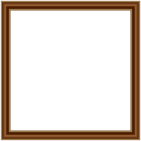 Brown_Gold_Border_Frame_Transparent_PNG_Image