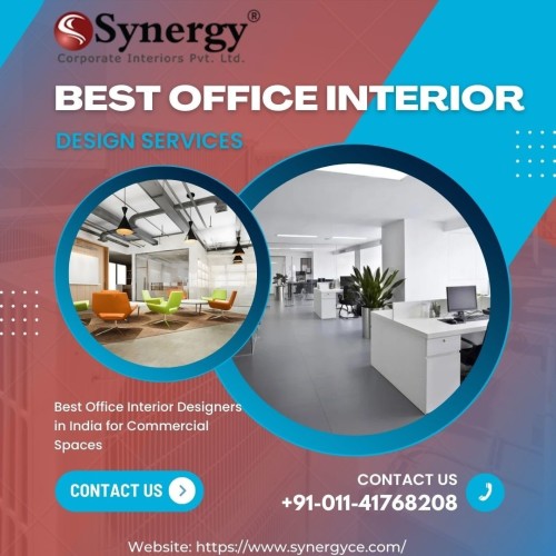 Synergy is a well-known and Best Office Interior Design Service in Delhi. We provide customized and imaginative design solutions for Office Interior Design visit the website for more information.
web: https://www.synergyce.com/