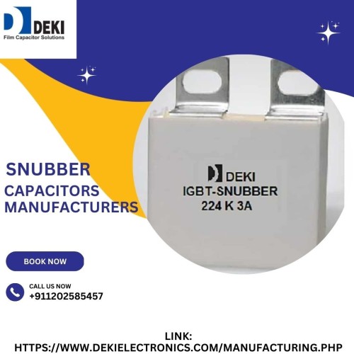 Deki Electronics is a leading manufacturer of snubber capacitors that are designed to protect power electronics from voltage spikes and transients.
Link: https://www.dekielectronics.com/manufacturing.php
