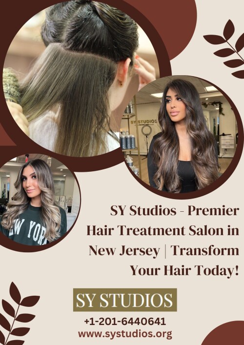 Are you looking for a leading hair treatment salon in New Jersey? Look no further than SY Studios! Our talented professionals excel in providing top-tier hair treatments for damaged hair, specializing in hair color and highlights. Enhance your personality and lifestyle in the most exquisite way. Transform your hair today by giving us a call!
Visit: https://www.systudios.org/services