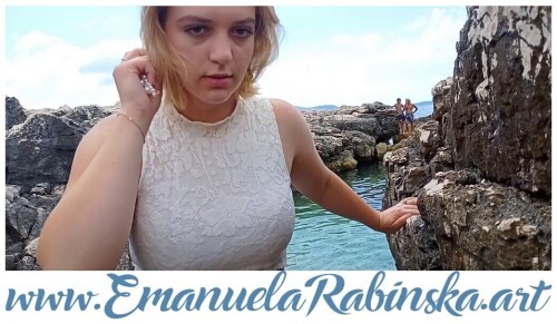 Komponistin Emanuela Rabinska auf den Fotos zum Musikvideo zum Lied Les papillons