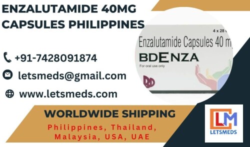 Are you or a loved one in need of Enzalutamide 40mg Capsules for the treatment of advanced prostate cancer? Look no further. We have a full, unopened pack of Indian Enzalutamide Capsules Philippines available for immediate sale. Consult your healthcare provider before starting Generic Enzalutamide Capsles Manila to ensure it's the right choice for your specific condition. Available for immediate dispatch USA, UAE, UK, Philippines, Malaysia, Thailand, Singapore, Taiwan, Dubai, etc. Whether you are located Philippines Cities Metro Manila, Cebu City, Davao City, Quezon City, etc. For more information and to place your order, please contact Call/WhatsApp/Viber: +91-7428091874, WeChat/Skype: Letsmeds, Email: letsmeds@gmail.com, Website: www.letsmeds.com.