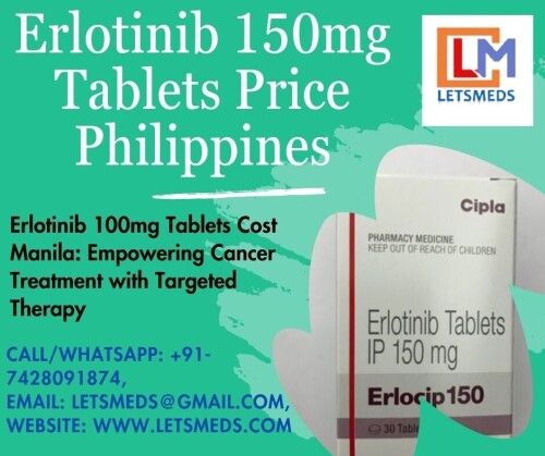 Buy Erlotinib Tablets Singapore are prescribed primarily for the treatment of non-small cell lung cancer (NSCLC) with specific EGFR mutations and for pancreatic cancer. Packaged and sealed directly from the manufacturer. Consult your healthcare provider before purchasing or if you are considering switching from another cancer treatment to Erlotinib Tablets Price Bangkok. Available for local pickup or can be shipped Philippines, Thailand, Malaysia, Singapore, USA, UAE, UK, Saudi Arabia, Dubai, Peru, Hong Kong, Taiwan, Romania, Poland, Myanmar, etc. Please call or email using the contact details provided Call/WhatsApp/Viber: +91-7428091874, WeChat/Skype: Letsmeds, Email: letsmeds@gmail.com, Website: www.letsmeds.com.
