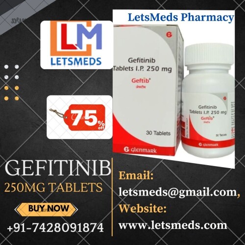 If you're in need of Gefitinib 250mg Tablets, LetsMeds Pharmacy is the place to go. rand new, sealed pack of Generic Gefitinib 250mg Tablets available for immediate sale. This medication is essential for the treatment of non-small cell lung cancer (NSCLC) in patients with specific EGFR mutations. Patients with a prescription for Indian Gefitinib 250mg Tablets who are seeking a more affordable option or need immediate access to the medication. Prescription required. Please consult your healthcare provider before Buy Gefitinib 250mg Tablets. Serious inquiries only, please. Contact as soon as possible to secure your purchase. Call/WhatsApp/Viber: +91-7428091874, WeChat/Skype: Letsmeds, Email: letsmeds@gmail.com, Website: www.letsmeds.com.