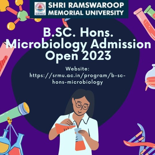 SRMU announces B.Sc. Hons. Microbiology Admission Open 2023. Apply now to explore innovative learning and research opportunities in microbiology. Secure your seat today!
Website: https://srmu.ac.in/program/b-sc-hons-microbiology