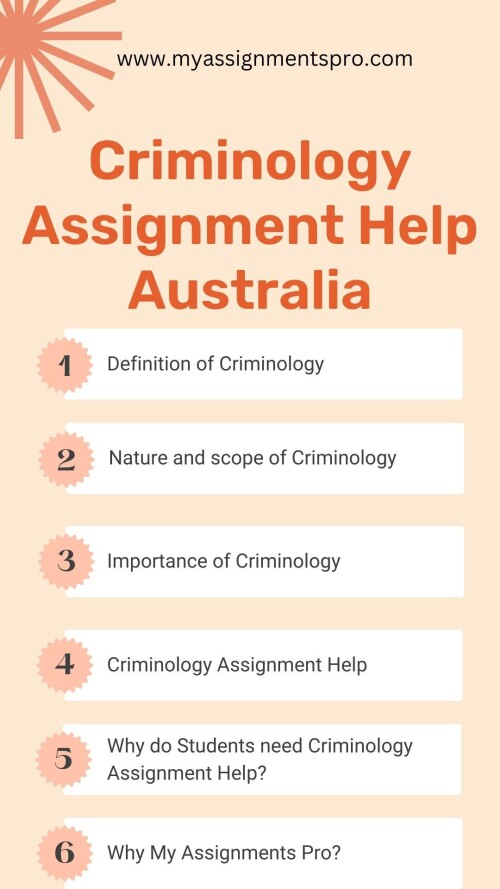 Criminology Assignment Help Australia