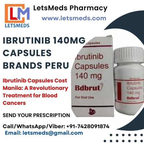 Buy Ibrutinib Capsules Philippines from LetsMeds Pharmacy, a trusted and reliable source of high-quality medications. Ibrutinib Capsules Cost Singapore is an effective treatment for chronic lymphocytic leukemia (CLL), small lymphocytic lymphoma (SLL), and mantle cell lymphoma (MCL). Genuine Ibrutinib 140mg Capsules Price Thailand are available from reliable manufacturers at LetsMeds Pharmacy. With a commitment to customer safety, privacy, and timely delivery, we provide a seamless purchasing experience. Obtain a valid prescription from your healthcare provider and order Ibrutinib Capsules Brands Wholesale UAE securely from our encrypted website. International shipping is available, Fast and discreet shipping is available USA, UAE, UK, China, Philippines, Malaysia, Thailand, Singapore, Myanmar, Vietnam, Indonesia, Saudi Arabia, Dubai, Poland, Romania, Peru, Hong Kong, Taiwan, South Korea, Russia, etc. Feel free to contact us via phone, email, or live chat Call/WhatsApp/Viber: +91-7428091874, Email: letsmeds@gmail.com, and website: www.letsmeds.com.