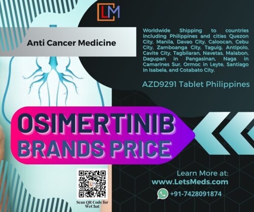 Are you looking to buy Tagrisso Osimertinib 80 mg tablets online in the Philippines? Look no further than LetsMeds, your trusted source for high-quality medications. At LetsMeds, we offer Osimertinib 80mg tablets at a competitive price, providing numerous benefits to our customers. Whether you are in Quezon City, Manila, Davao City, or any other city in the Philippines like Caloocan, Cebu City, Zamboanga City, and more, our vast client-base attests to the quality of our products. To make your purchase, simply visit our online store, choose the quantity you need, and proceed with a secure payment method. Experience the convenience and reliability of buying Tagrisso 80mg from LetsMeds, and join our satisfied customers from various cities across the Philippines like Tagbilaran, Navotas, Malabon, Dagupan in Pangasinan, Naga in Camarines Sur, Ormoc in Leyte, Santiago in Isabela, and Cotabato City.