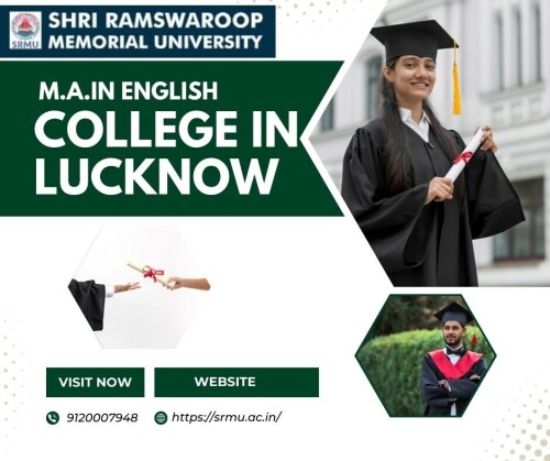 Shri Ramswaroop Memorial University is the leading M.A. in English college in Lucknow, offering exceptional academic programs and experienced faculty for a comprehensive education.
Website: https://srmu.ac.in/program/m-a-english