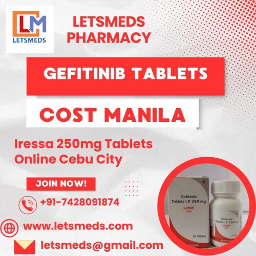 Are you looking for a cost-effective solution for your healthcare needs in the Philippines? Look no further than LetsMeds Pharmacy, a reliable source for Indian Gefitinib 250mg Tablets Manila at lowet cost. Generic Gefitinib 250mg Tablets Makati A Targeted EGFR Tyrosine Kinase Inhibitor for Non-Small Cell Lung Cancer. Gefitinib 250mg Tablets Cost Cebu City represents a significant advance in targeted therapy for NSCLC patients with specific EGFR mutations. Our goal is to provide affordable access to Gefitinib 250mg Tablets Price Davao City for all patients in need. We offer fast shipping to all regions of the Philippines, including cities like Quezon City, Manila, Davao City, Caloocan, and many more. You can trust LetsMeds to provide you with Buy Gefitinib 250mg Tablets Calamba at competitive prices. Contact us Call/WhatsApp/Viber: +91-7428091874, WeChat/Skype: Letsmeds, Email: letsmeds@gmail.com, Website: www.letsmeds.com.