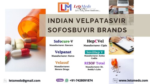 Buy Velpanat Velpatasvir Sofosbuvir Tablet Online at Wholesale Price: Convenient and Affordable Hepatitis C Treatment
Hepatitis C (HCV) is a significant concern globally. Fortunately, advancements in medical science have resulted in effective treatments like Indian Velpatasvir Sofosbuvir Cost Velpanat, which can help manage Hepatitis C effectively. Introducing LetsMeds, a reputable provider of hepatitis medication, offering Natco Velpatasvir 100mg Sofosbuvir 400mg at an attractive discount. Naga sa Camarines, Dagupan sa Pangasinan, Navotas, Malabon, Zamboanga City, Taguig, Antipolo, Cavite City, Tagbilaran, Davao City, Caloocan, Cebu City, and Zamboanga are among the Philippine cities that are included in the list. Bangkok, Chiang Mai, Phitsanulok, Phuket, Pattaya, Ubon Ratchathani are among the Thailand Cities that are included in the list. In addition to the Philippines, Malaysia, South Korea, Vietnam, Russia, Indonesia, Singapore, South Africa, Thailand, and Iran Generic Sofosbuvir 400mg Velpatasvir 100mg to The United States, the United Kingdom, the United Arab Emirates, and the United States of America are additional recipients of this shipment.  To learn more about the price of Generic Velpatasvir Sofosbuvir Tablets Brands includes Velpanat Tablets, My Hep All Tablets, Resof Tablets, Sovihep V Tablets, Velasof Tablets, Sofocure V Tablet, HepCVel Tablet from LetsMeds, call +91-7428091874 now.