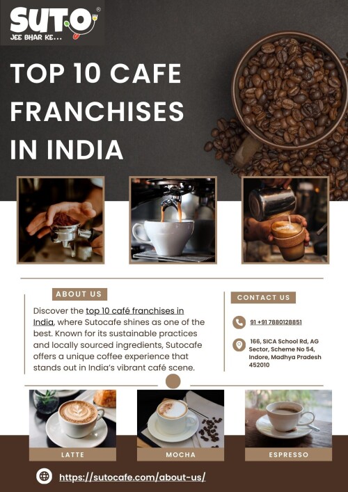 Are you a coffee lover or an aspiring entrepreneur looking to dive into the vibrant café culture of India? Discover the top 10 café franchises in india  that are leading the way in the Indian market. 

To Know More Visit:-https://sutocafe.com/about-us/