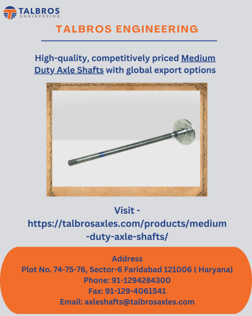 Medium Duty Axle Shafts