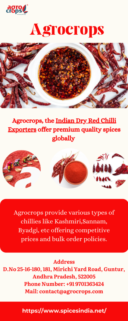  Indian Dry Red Chilli Exporters